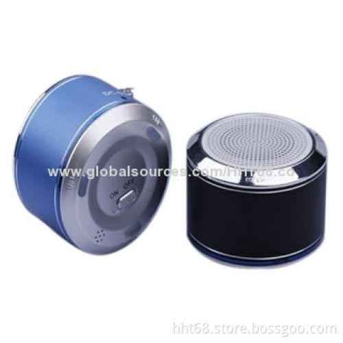 Mobile phone mini speakers, USB/T-flash card, FM radio, aluminum alloy shellNew